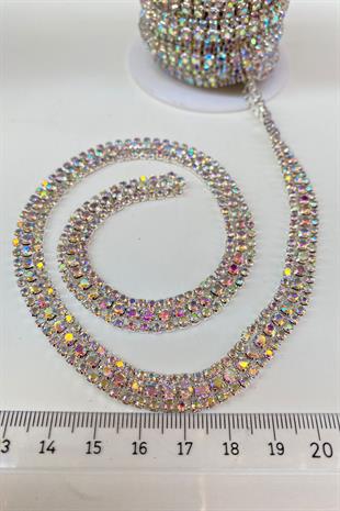 لامعة 2 صف خرز حجر بيوغلو مع جانجان