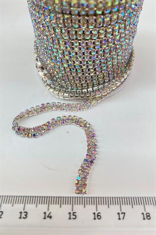 خرز حجري لامع من 3 صفوف من بيوغلو مع جانجان