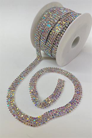 خرز حجر بيوغلو لامع مكون من 4 صفوف مع جانجان