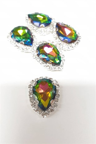 Janjanlı Yeşil Damla Kasalı Dikme Taş