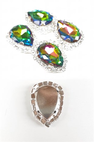 Janjanlı Yeşil Damla Kasalı Dikme Taş