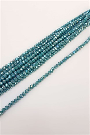 Janjanlı Yeşil Kristal Boncuk 8 mm