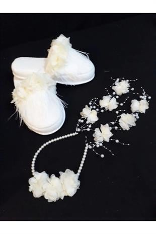 Kadın Terlik Küpeli Tac