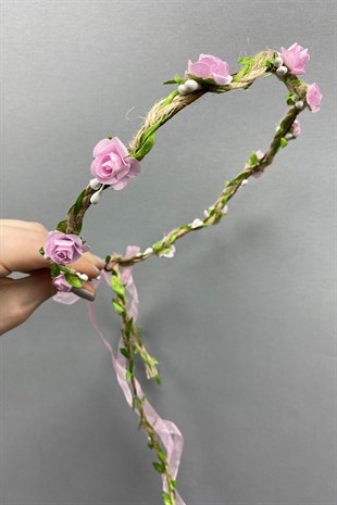 Paper Rose Leaf Bridesmaid Crown and Gift Child Crown