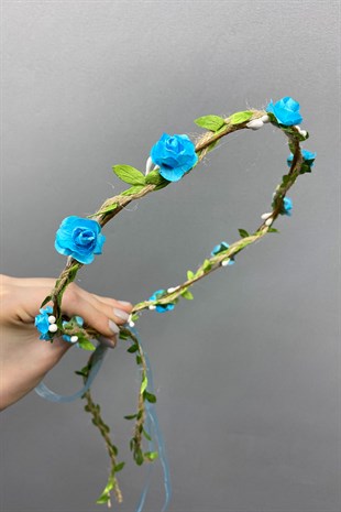 Paper Rose Leaf Bridesmaid Crown and Gift Child Crown