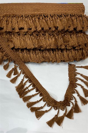 Brown Bun Tassel Fringe
