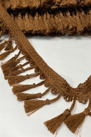 Brown Bun Tassel Fringe