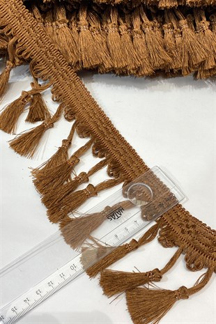 Brown Bun Tassel Fringe