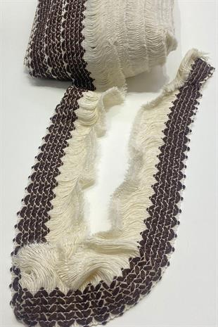 Kahverengi Pamuk Püskül Saçak