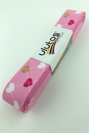 Heart Printed Grosgrain Ribbon