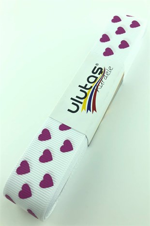 Kalp Baskılı Grogren Kurdele