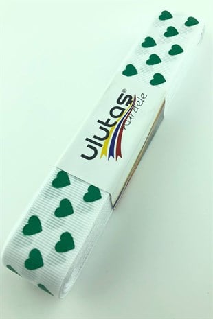 Kalp Baskılı Grogren Kurdele