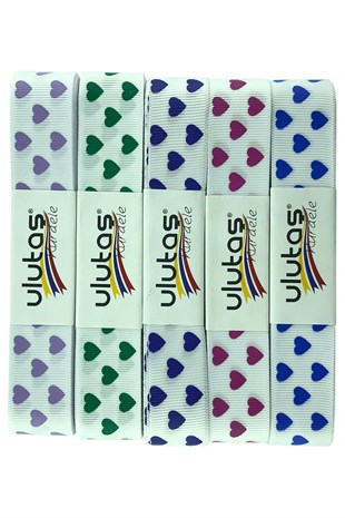 Kalp Baskılı Grogren Kurdele