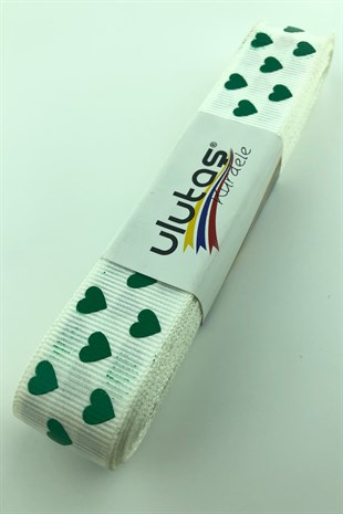 Kalp Baskılı Kurdele Grogren