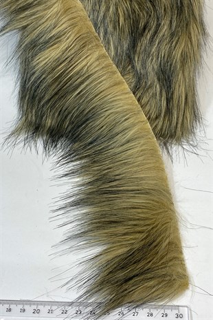 Kapiçino Suni Kürk Yapay Peluş Şerit