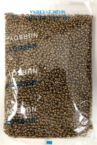 Plated Copper Color Sand Beads 4 mm 500 gr