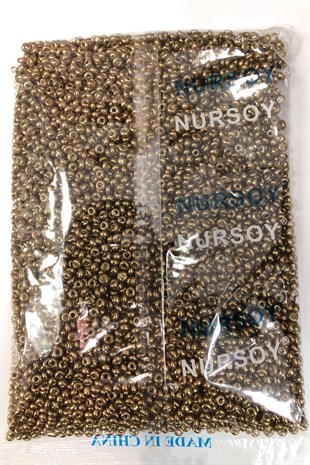 Plated Copper Color Sand Beads 4 mm 500 gr