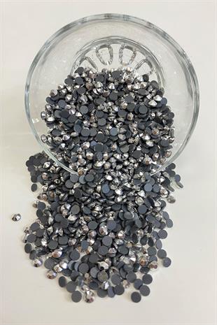 Plated Silver Iron-On Beads Ss20 5mm Adhesive Stone 25 grm