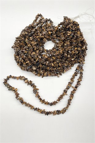Tiger Eye Color Pebble Beads