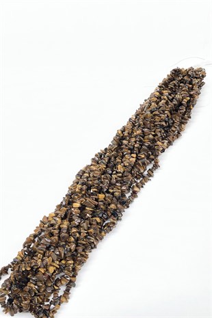 Tiger Eye Color Pebble Beads