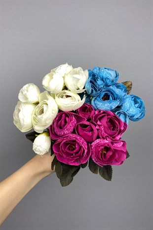 Mixed Peony Rose Flower Bundle 3 Pcs