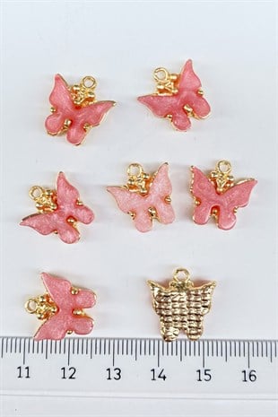 Butterfly Motif Necklace and Earring Tip Pomegranate Flower 1 Pcs