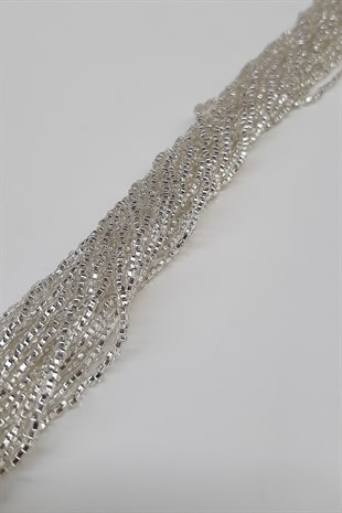 Kesme Gümüş Dizi Kum Boncuk