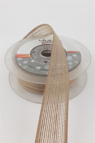 Keten Efektli 2,5 cm Kurdele 10 mt