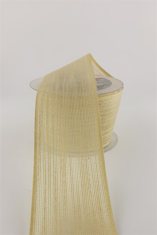 Linen Effect Ribbon 6 cm 10 m