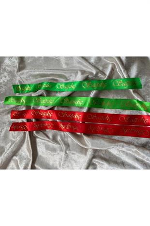 Kına Gecesi Sağdıç Yazılı Kolluk Gelin Damat Sağdıç Kolluğu
