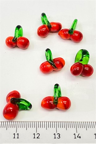 Cherry Necklace and Bracelet Tip Red 1 pcs