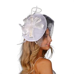 الجملة أوف وايت قبعة الزفاف Voilet ليند ملحقات الزفاف