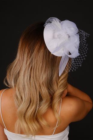 الجملة أوف وايت قبعة الزفاف Voilet سيلينا ملحقات الزفاف