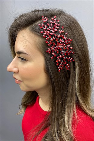 Kırmızı Ada Model Taraklı Saç Aksesuarı