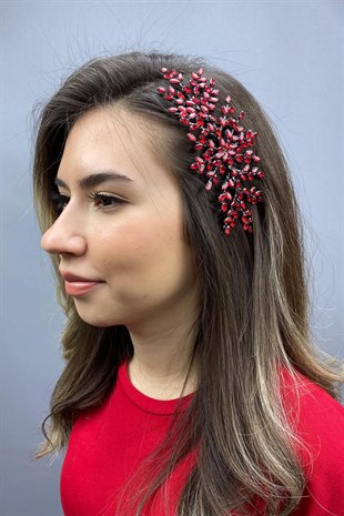 Kırmızı Ada Model Taraklı Saç Aksesuarı