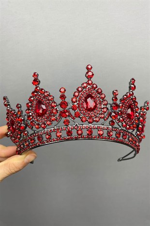 Red Ahu Model Bride Henna Crown