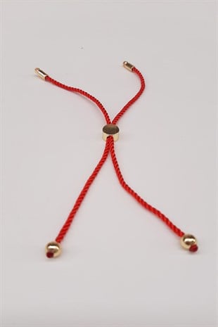 Kırmızı Asansörlü Bileklik İpi