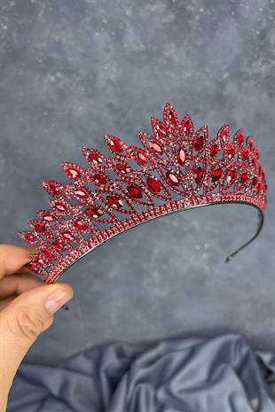 Red Beria Bridal Henna Crown