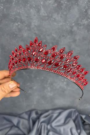 Red Beria Bridal Henna Crown