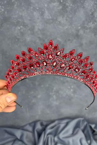 Red Beria Bridal Henna Crown