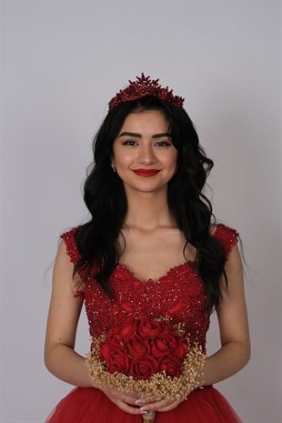 Red Berlin Bridal Henna Crown