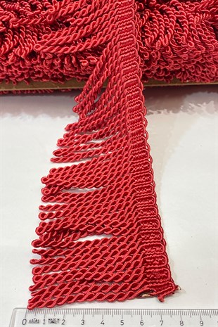 Red Bouillon Fringe Tassel