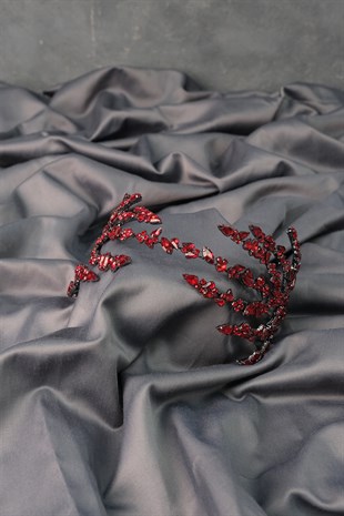 Red Double Sided Helen Bridal Henna Crown