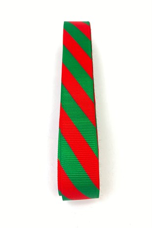 Red Striped Christmas Ribbon