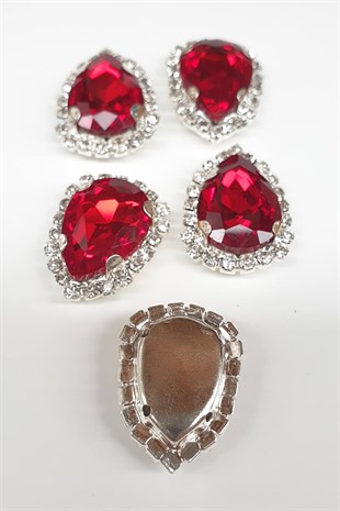 Kırmızı Damla Kasalı Dikme Taş