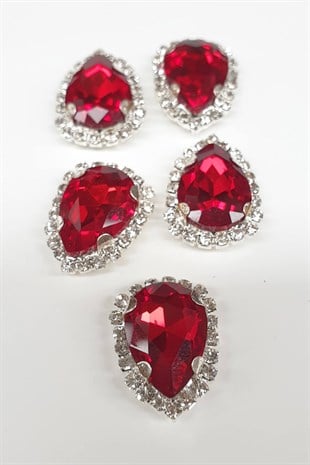 Kırmızı Damla Kasalı Dikme Taş