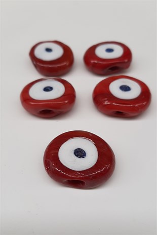 Red Calfs Eye Evil Eye Beads
