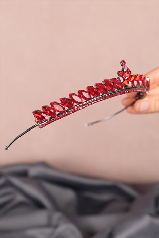 Red Ece Model Slim Bridal Henna Crown