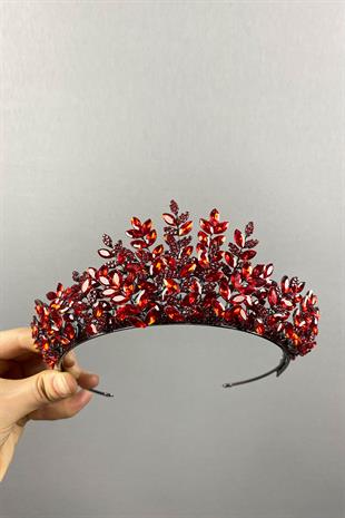 Red Ezel 3D Bridal Henna Crown