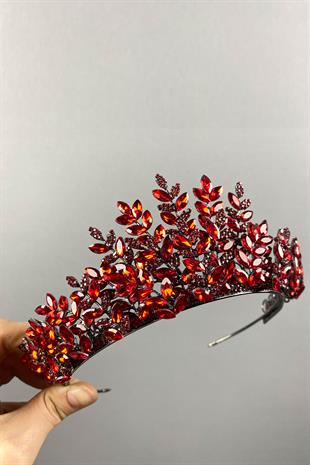 Red Ezel 3D Bridal Henna Crown